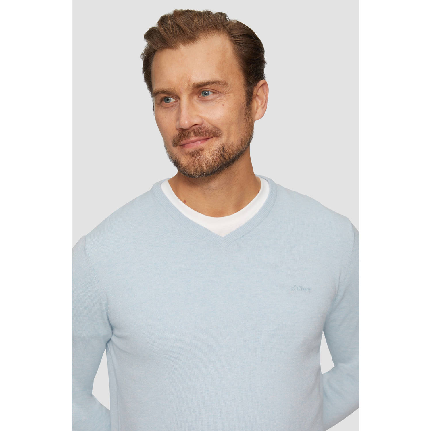 S.Oliver RED LABEL Regular fit gebreide pullover van zuiver katoen