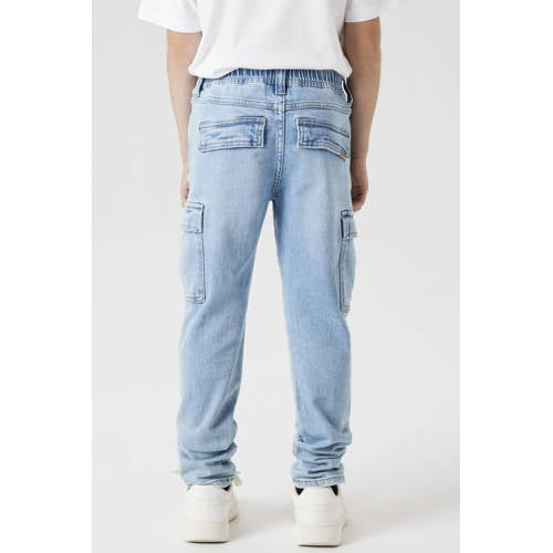 NAME IT KIDS tapered jeans light blue denim afbeelding