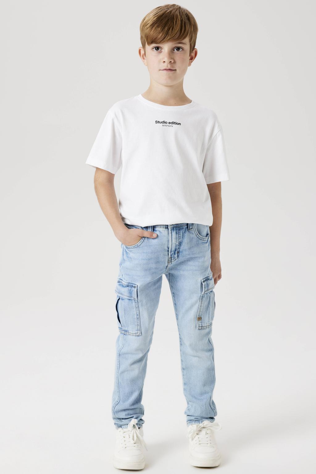 NAME IT KIDS tapered jeans light blue denim