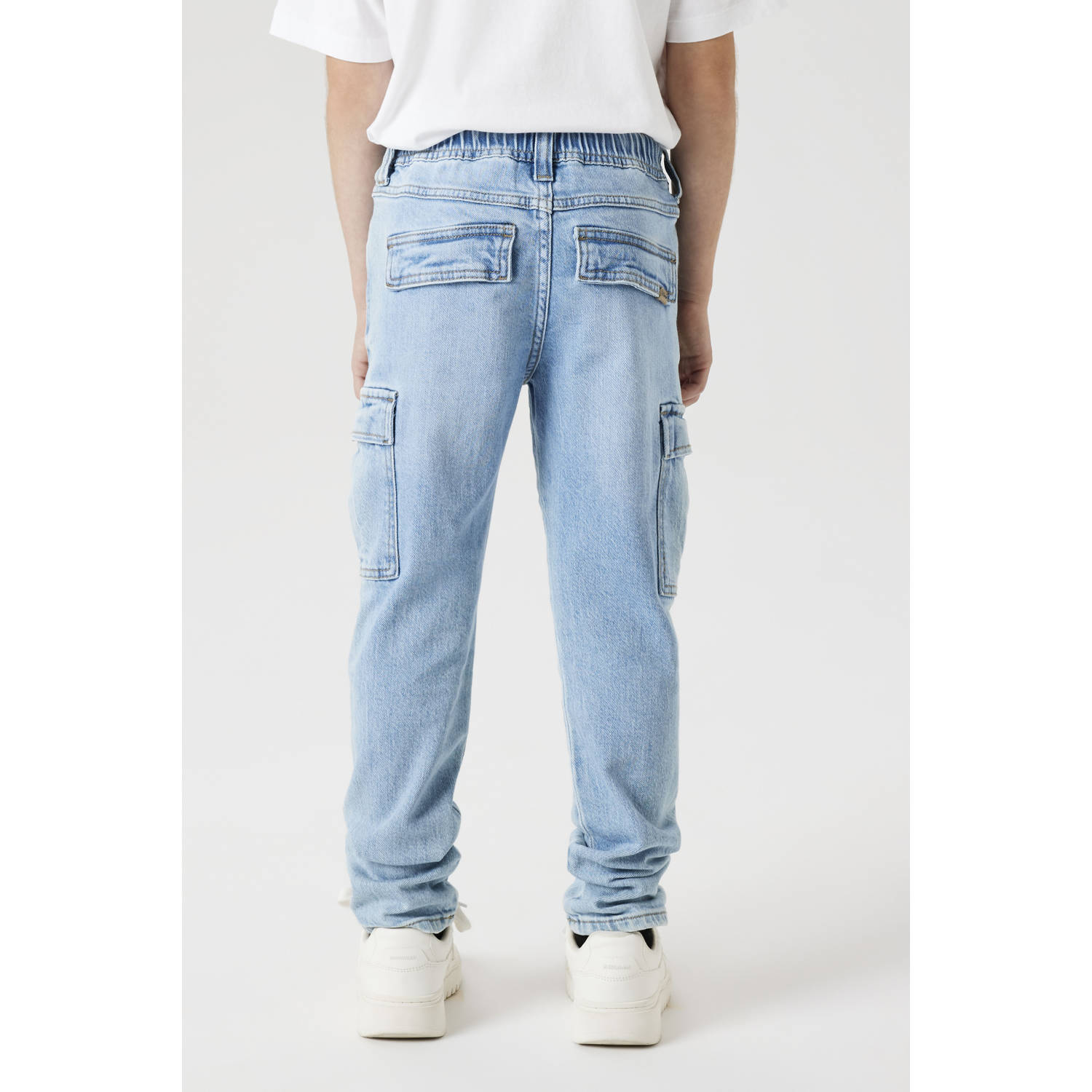 NAME IT KIDS tapered jeans light blue denim