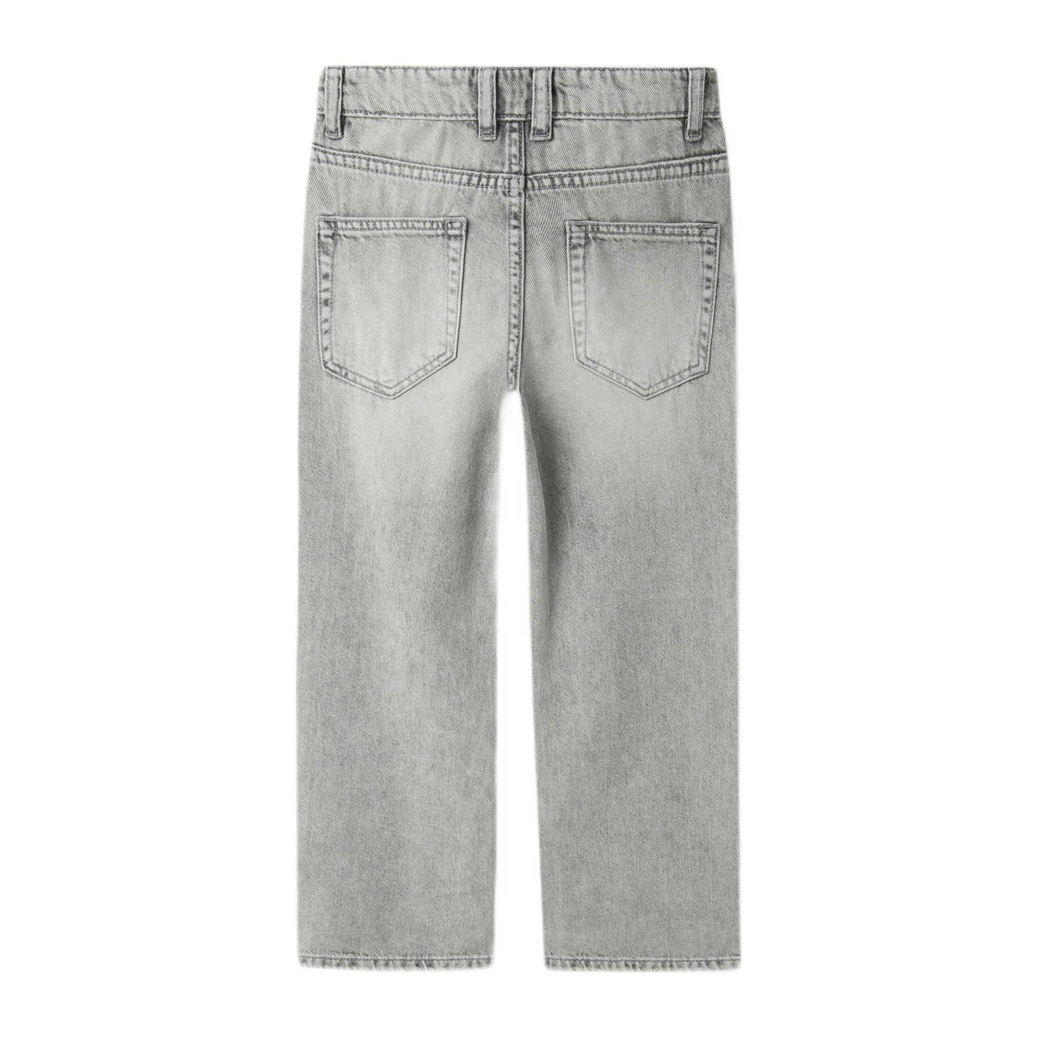 NAME IT KIDS straight fit jeans NKMRYAN light grey denim