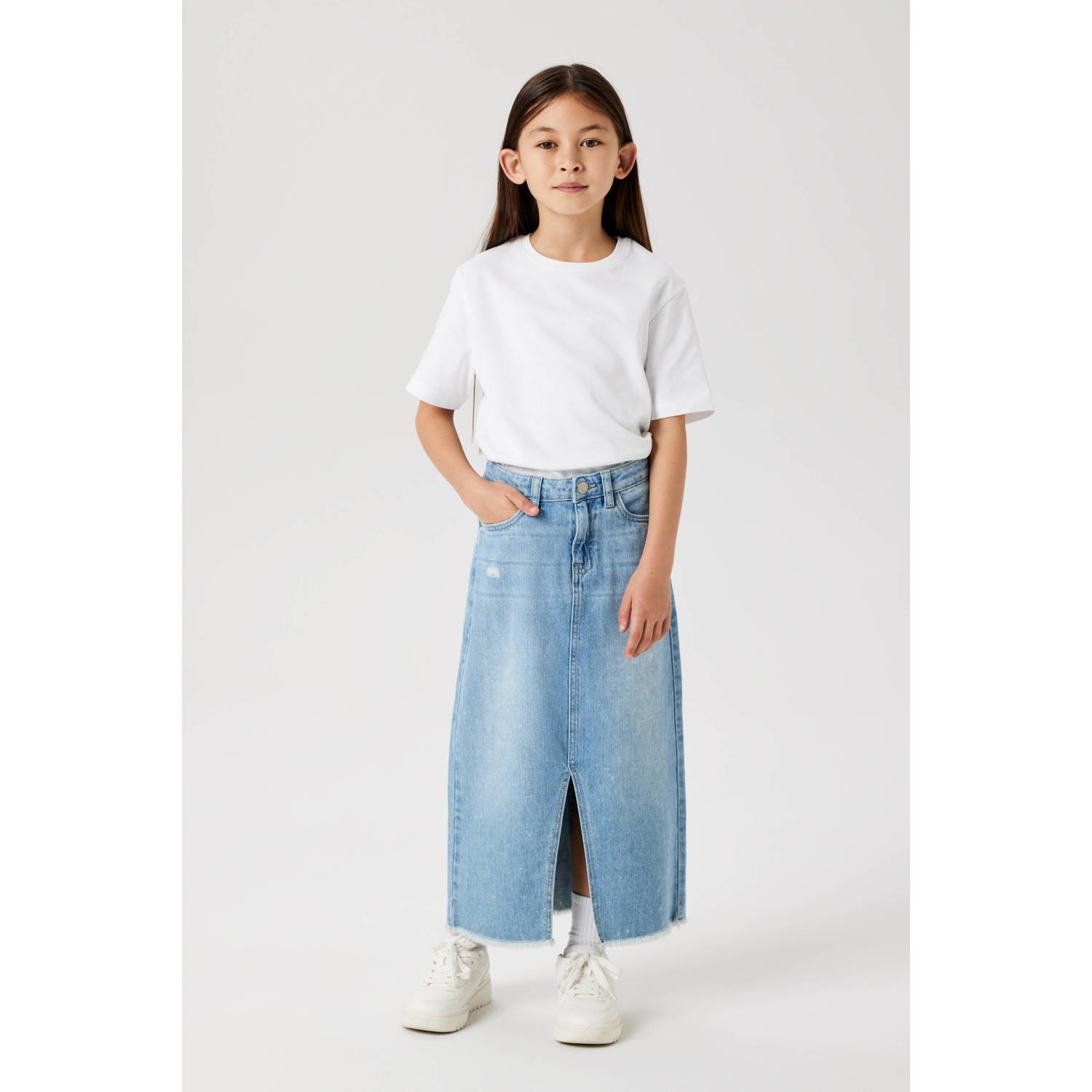 NAME IT KIDS spijkerrok light blue denim