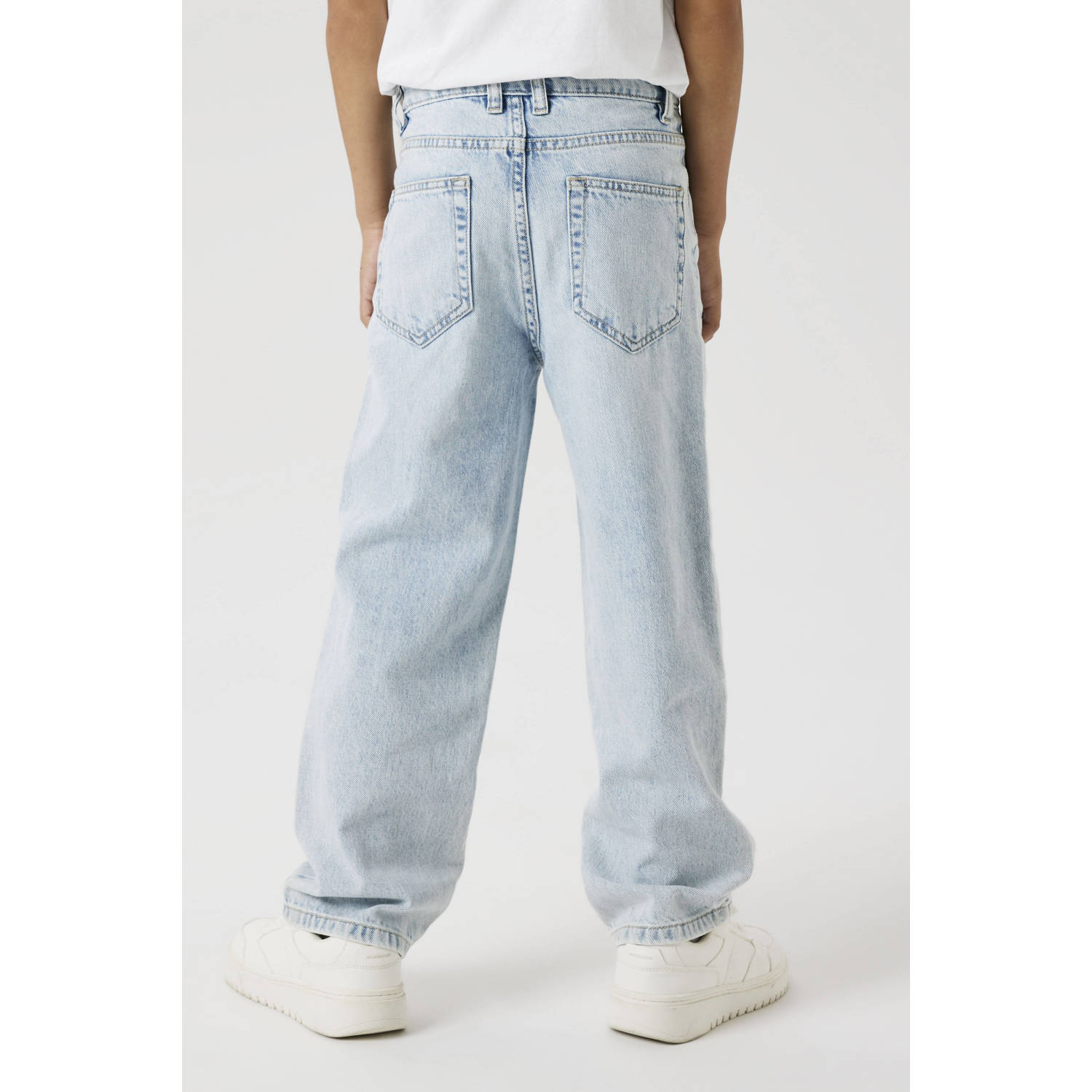 NAME IT KIDS straight fit jeans NKMRYAN light blue denim