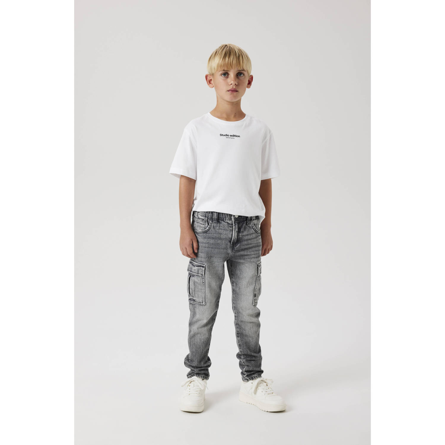 NAME IT KIDS tapered jeans grey denim