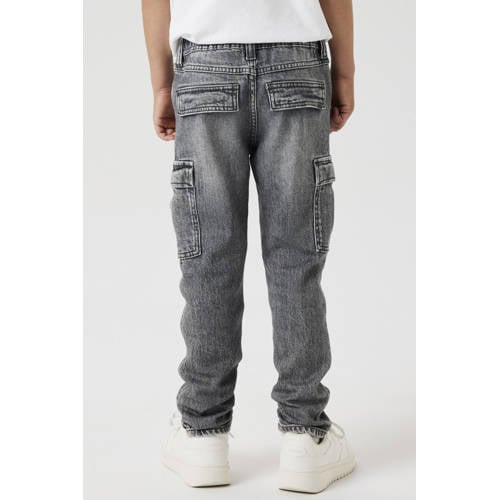 NAME IT KIDS tapered jeans grey denim afbeelding