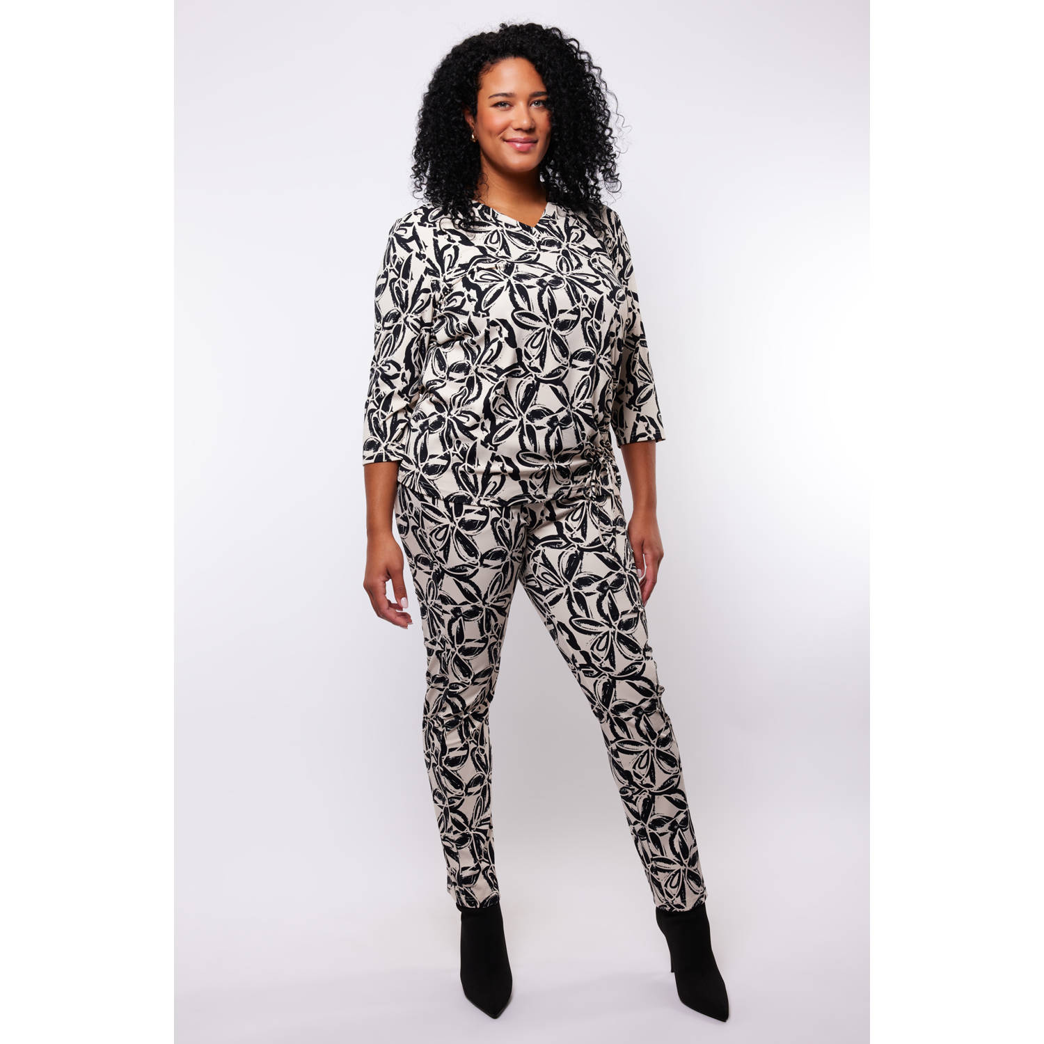 Exxcellent skinny regular waist broek multi