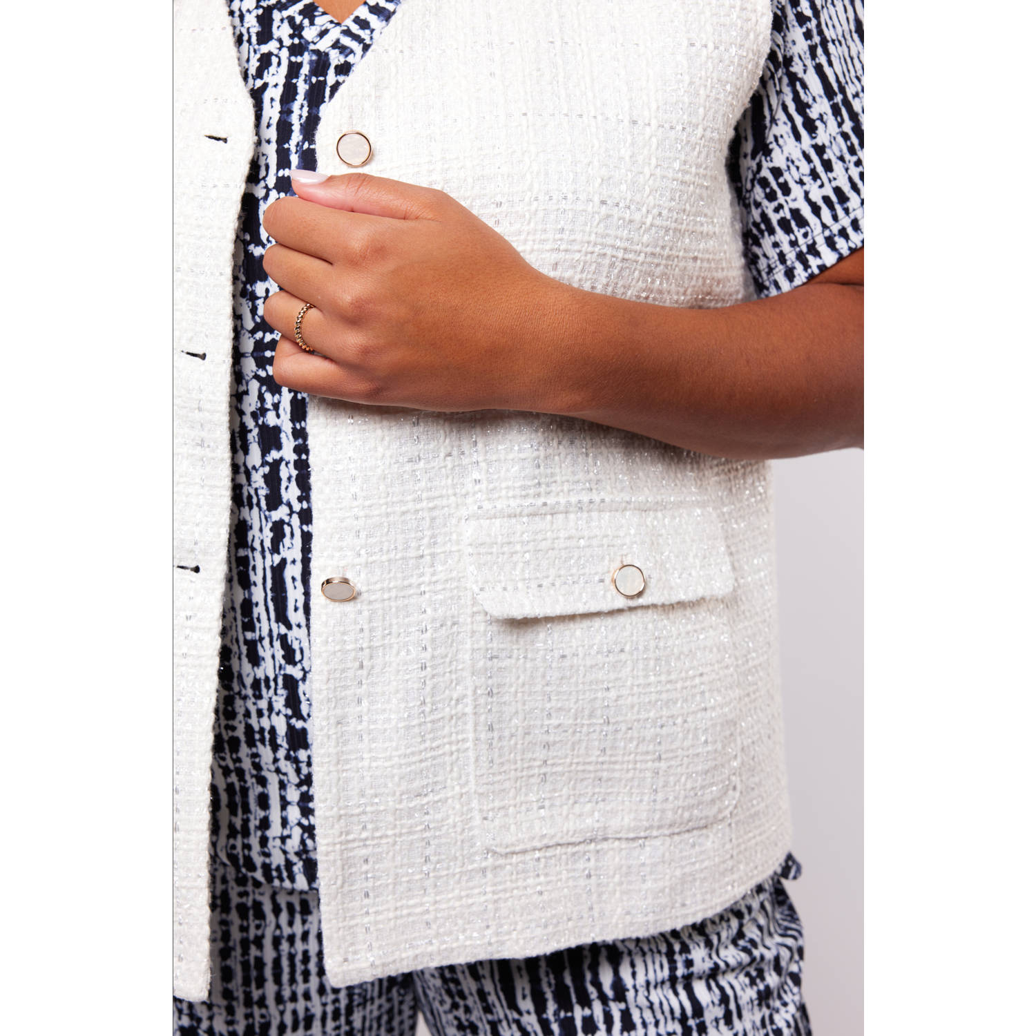 Exxcellent gilet wit