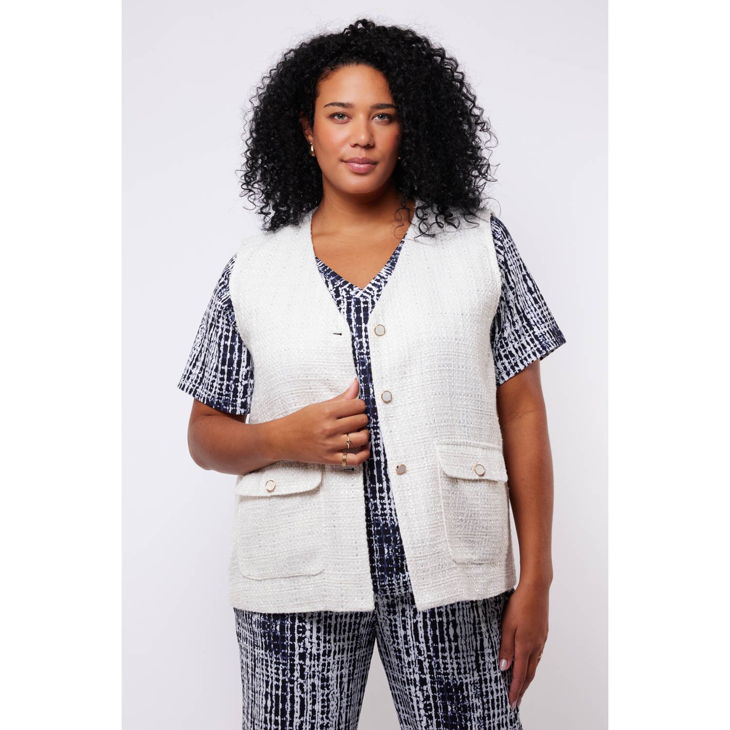 Exxcellent gilet wit