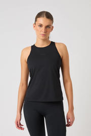 thumbnail: Zwarte dames Björn Borg sporttop Borg van polyester met effen en ronde hals