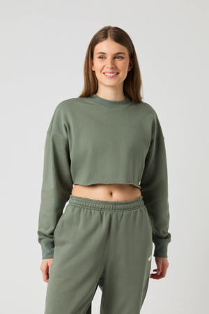 cropped sweater Studio Oversied olijflichtgroen