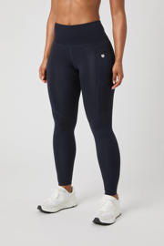 thumbnail: Donkerblauwe dames Björn Borg sportlegging Ace Pocket van polyester met slim fit, regular waist en effen