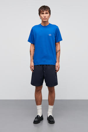 loose casual short donkerblauw