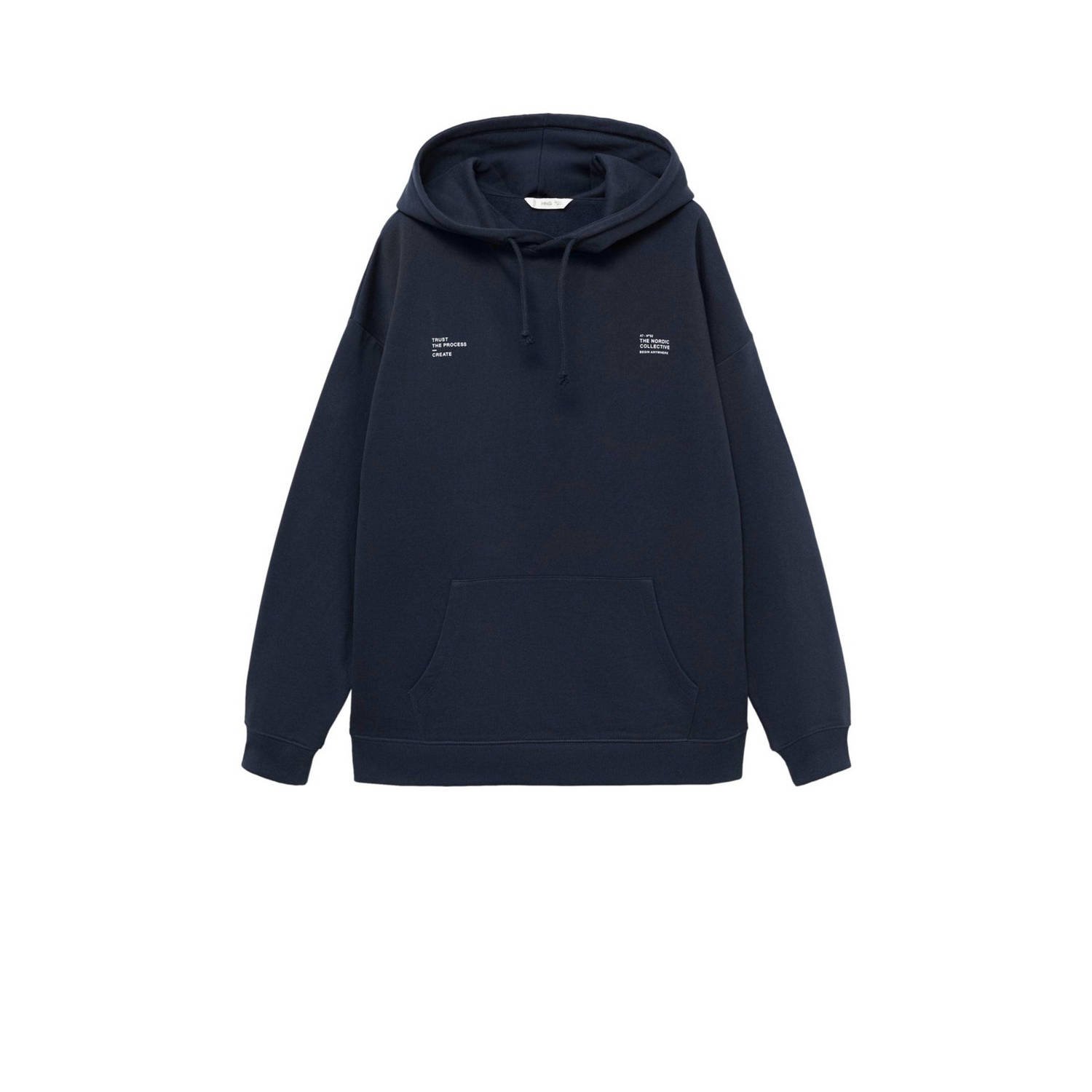 MANGO TEEN hoodie donkerblauw