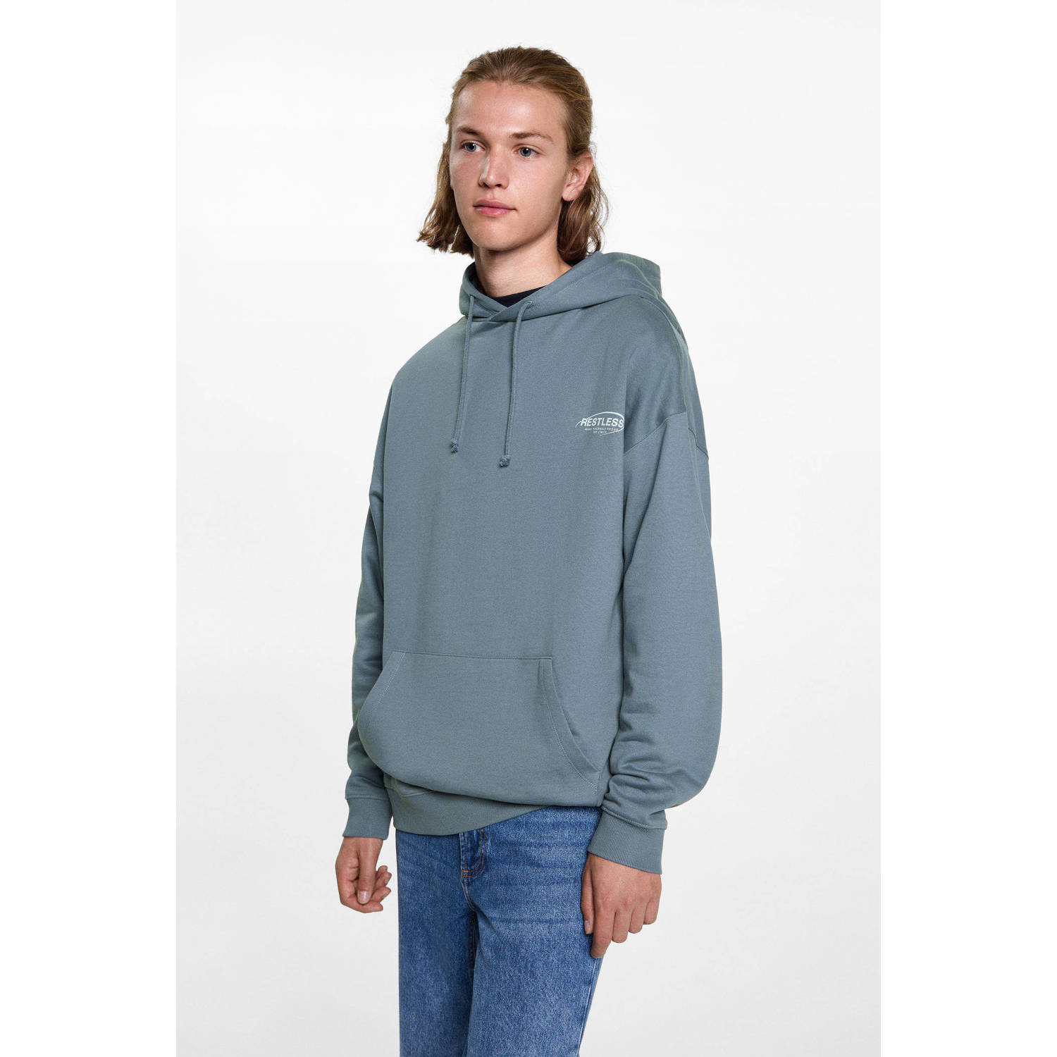 MANGO TEEN hoodie blauw