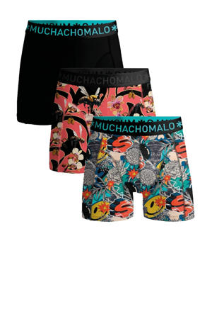   boxershort - set van 3 zwart / rood / blauw