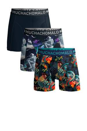   boxershort - set van 3 zwart / grijs / oranje