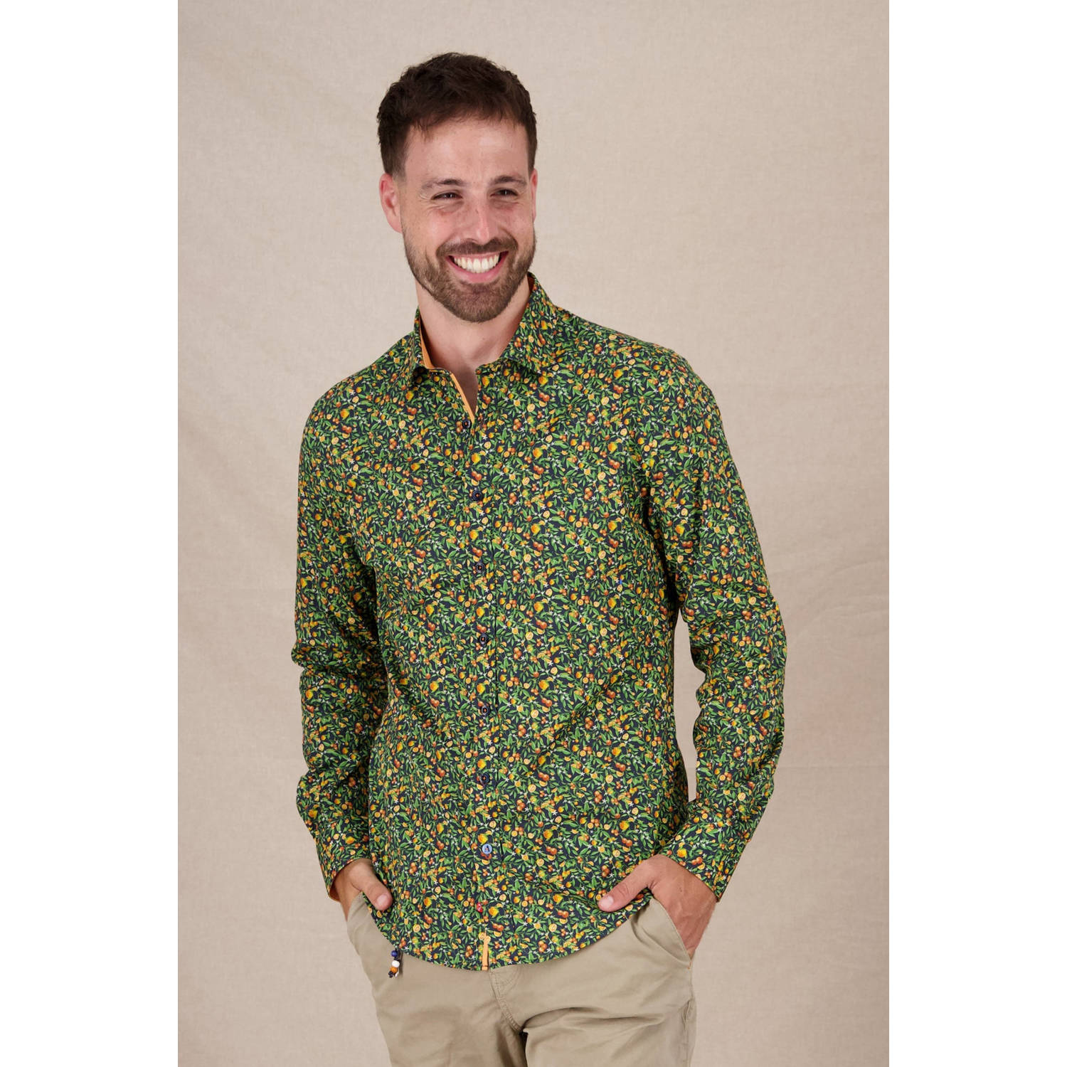 A fish named Fred slim fit overhemd multi