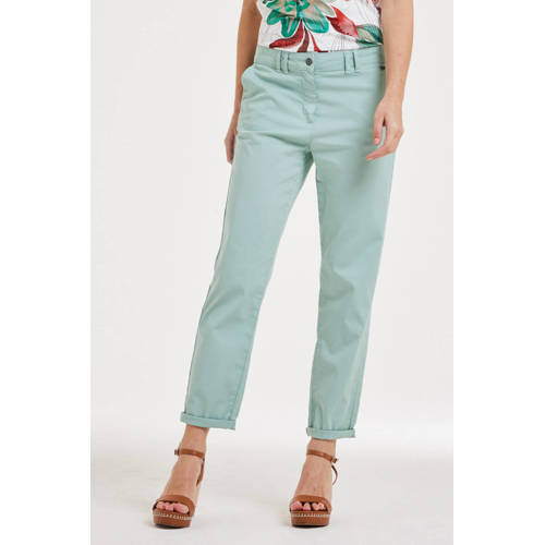 Didi regular waist broek turquoise afbeelding
