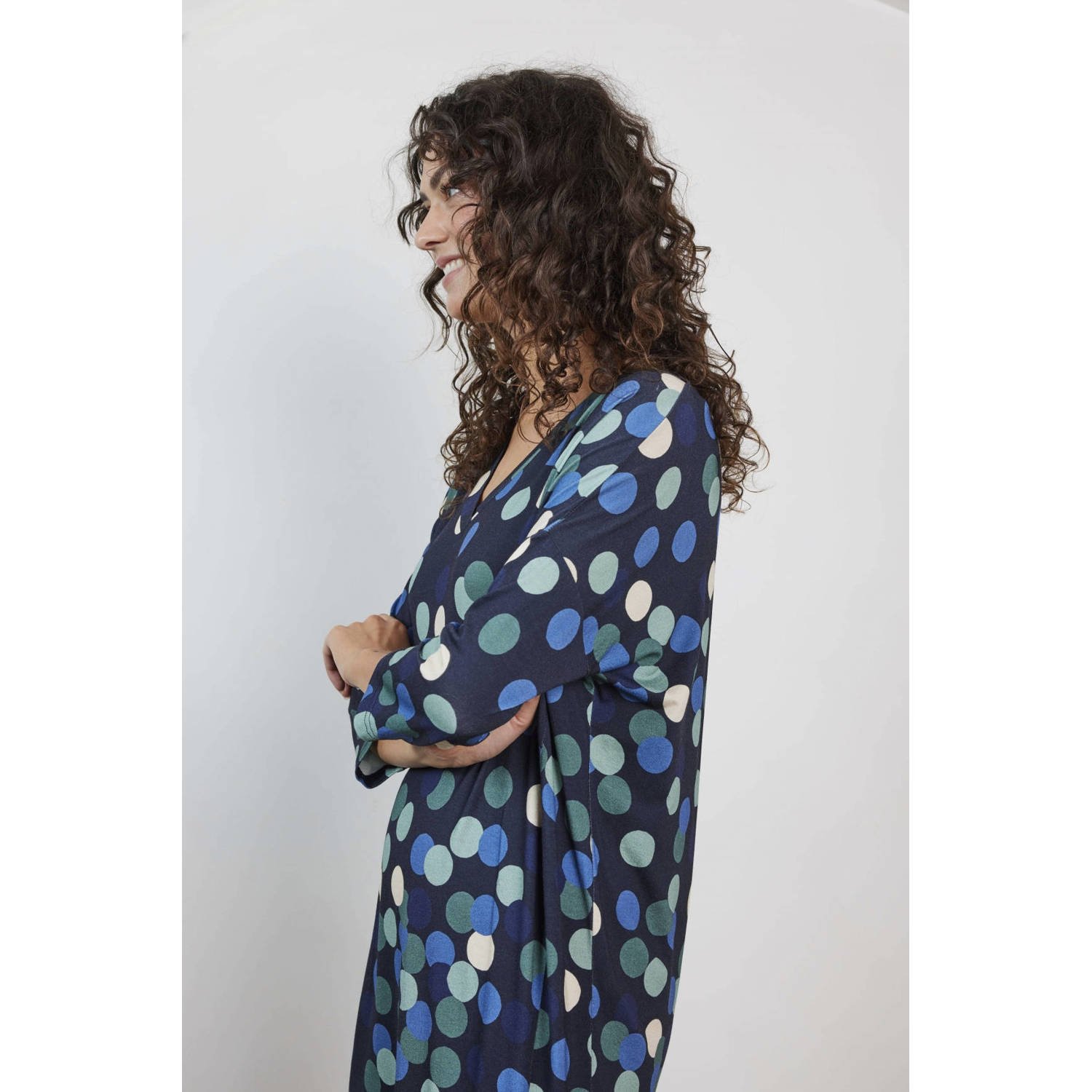 Didi korte jurk donkerblauw