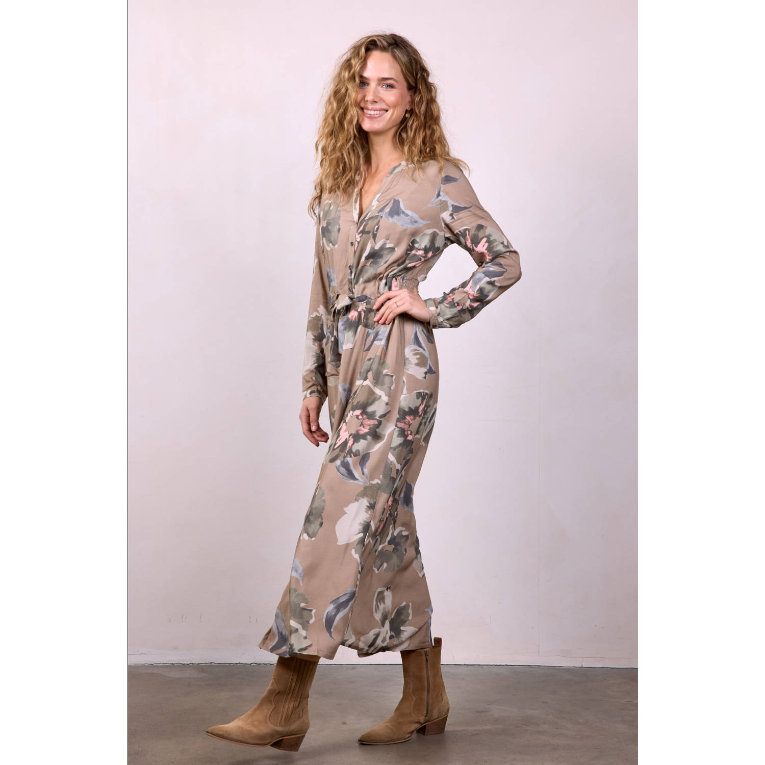 Didi blousejurk taupe
