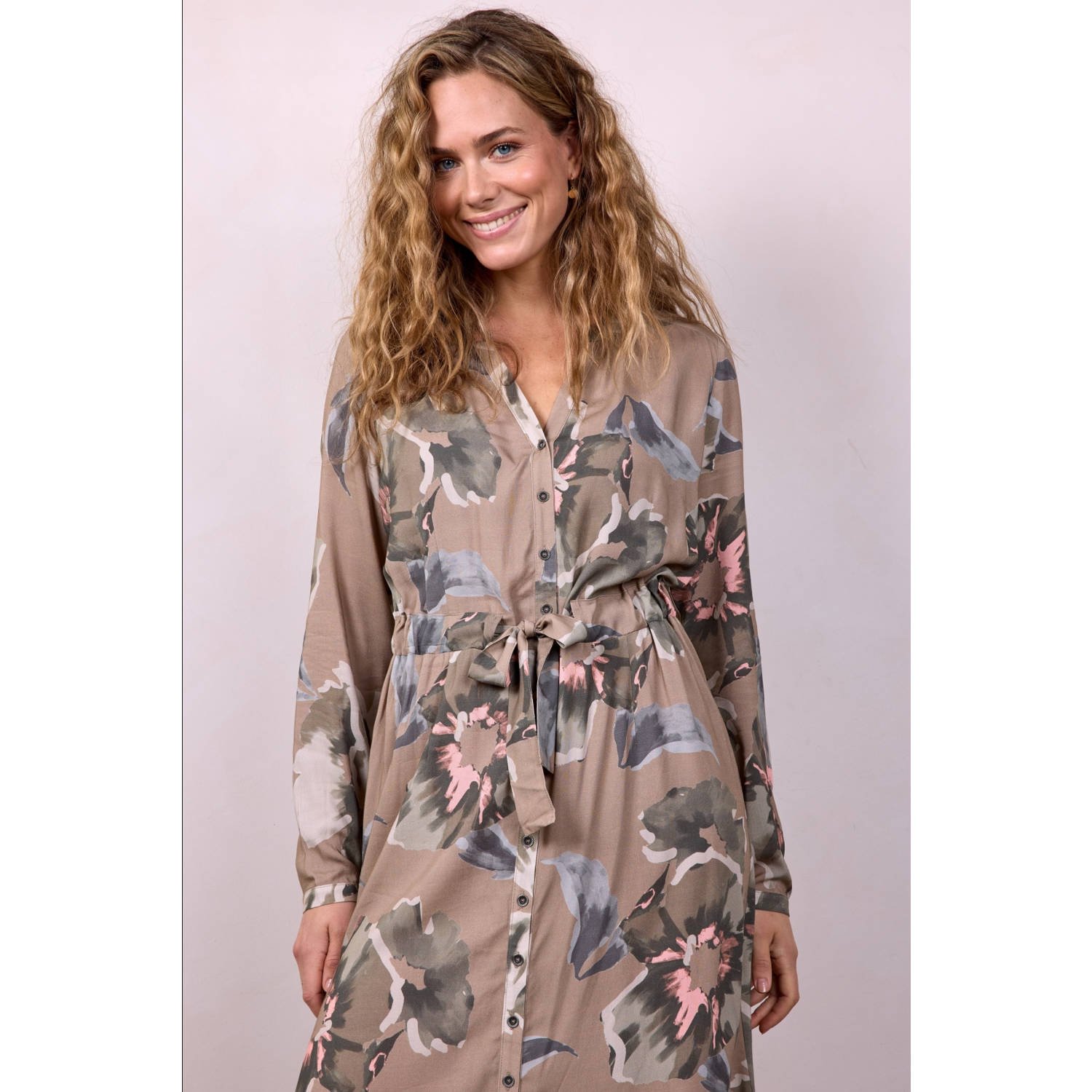 Didi blousejurk taupe