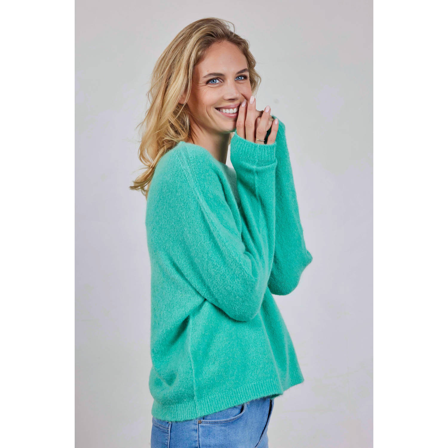 Didi trui turquoise gebreid
