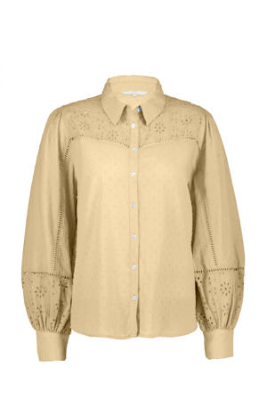blouse geel broderie