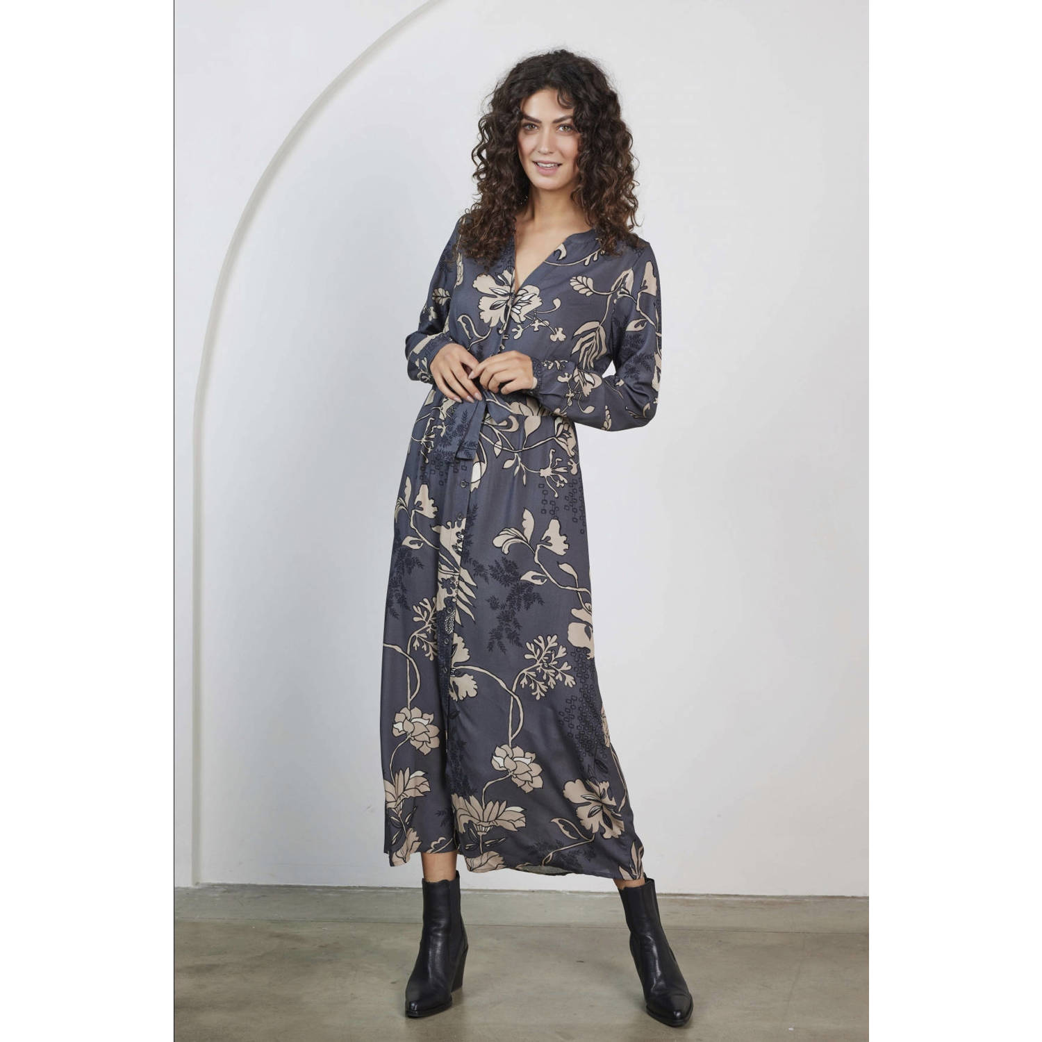 Didi blousejurk donkerblauw