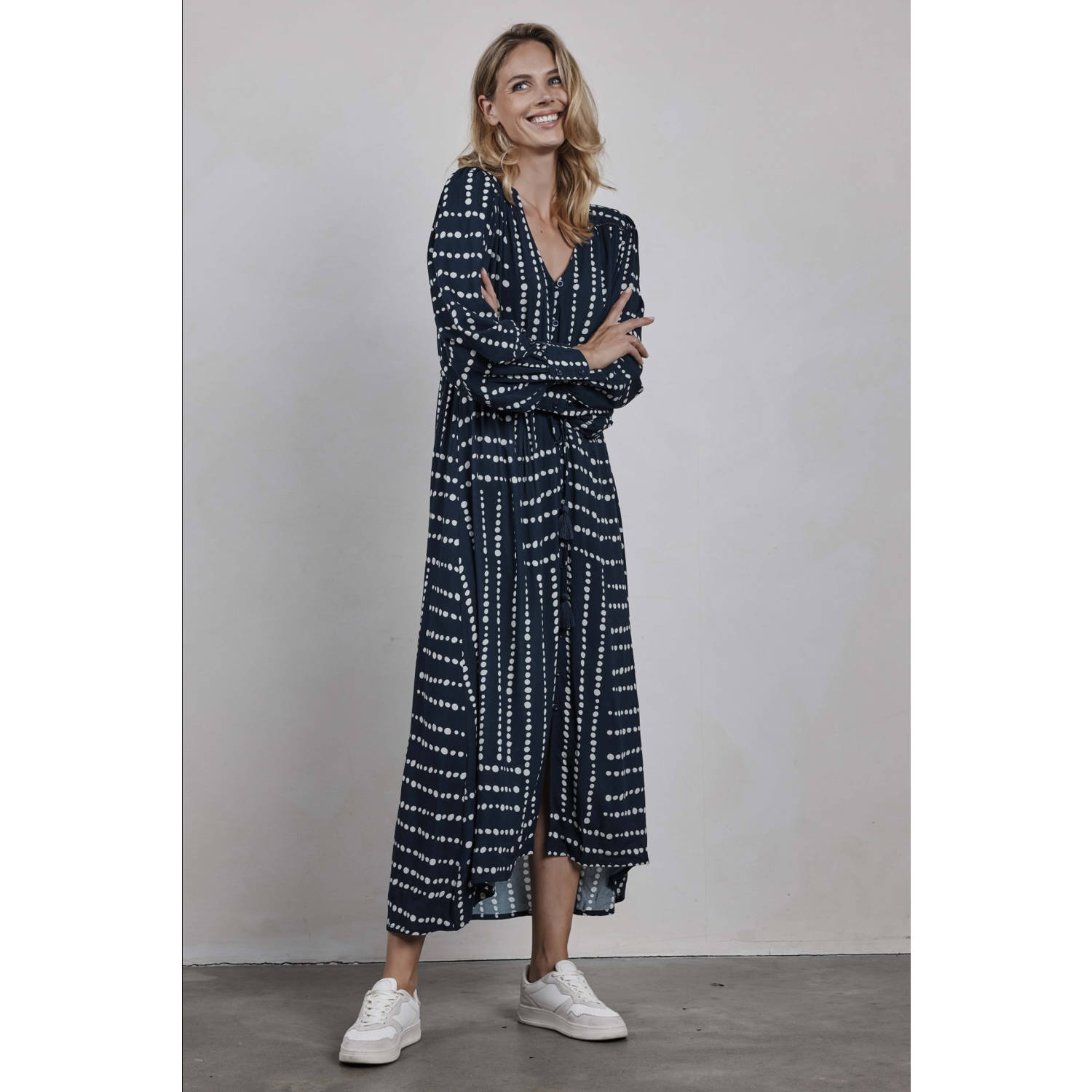 Didi blousejurk donkerblauw