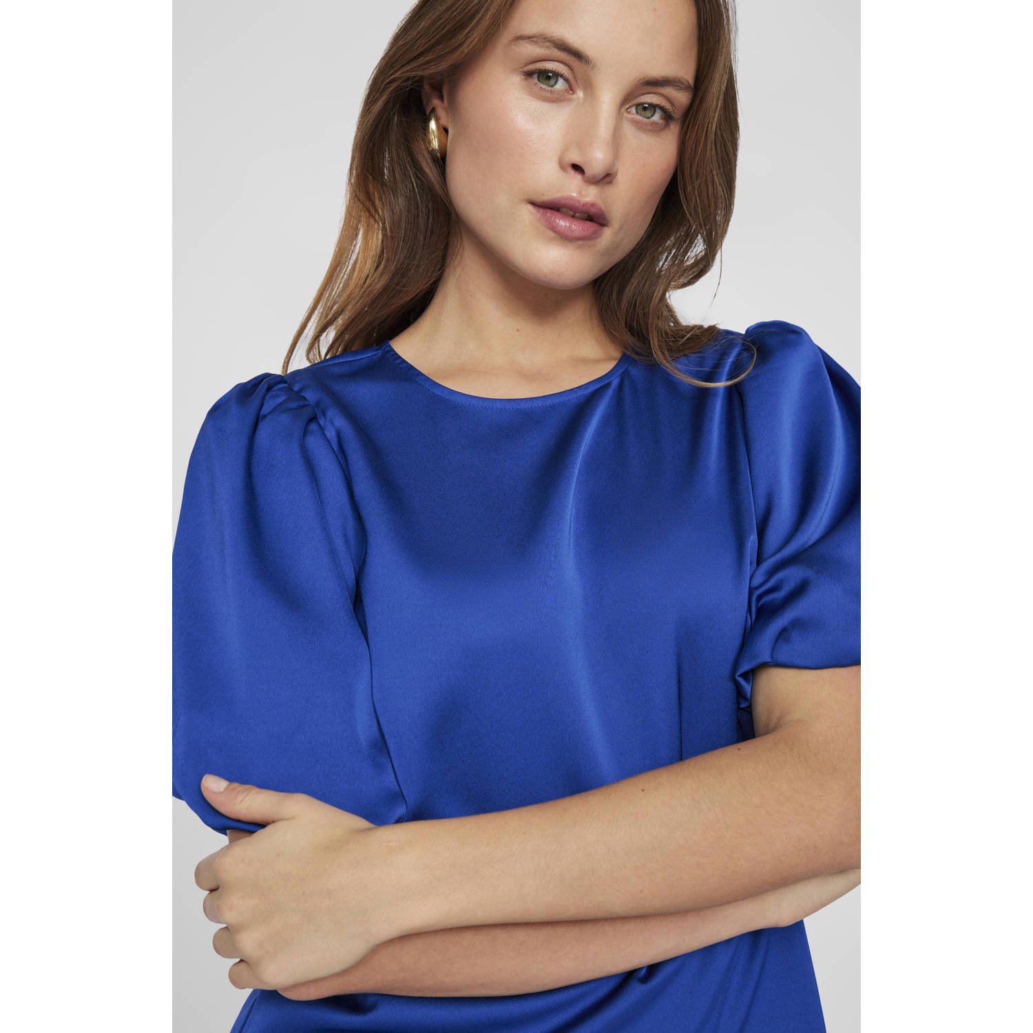 VILA blousetop blauw