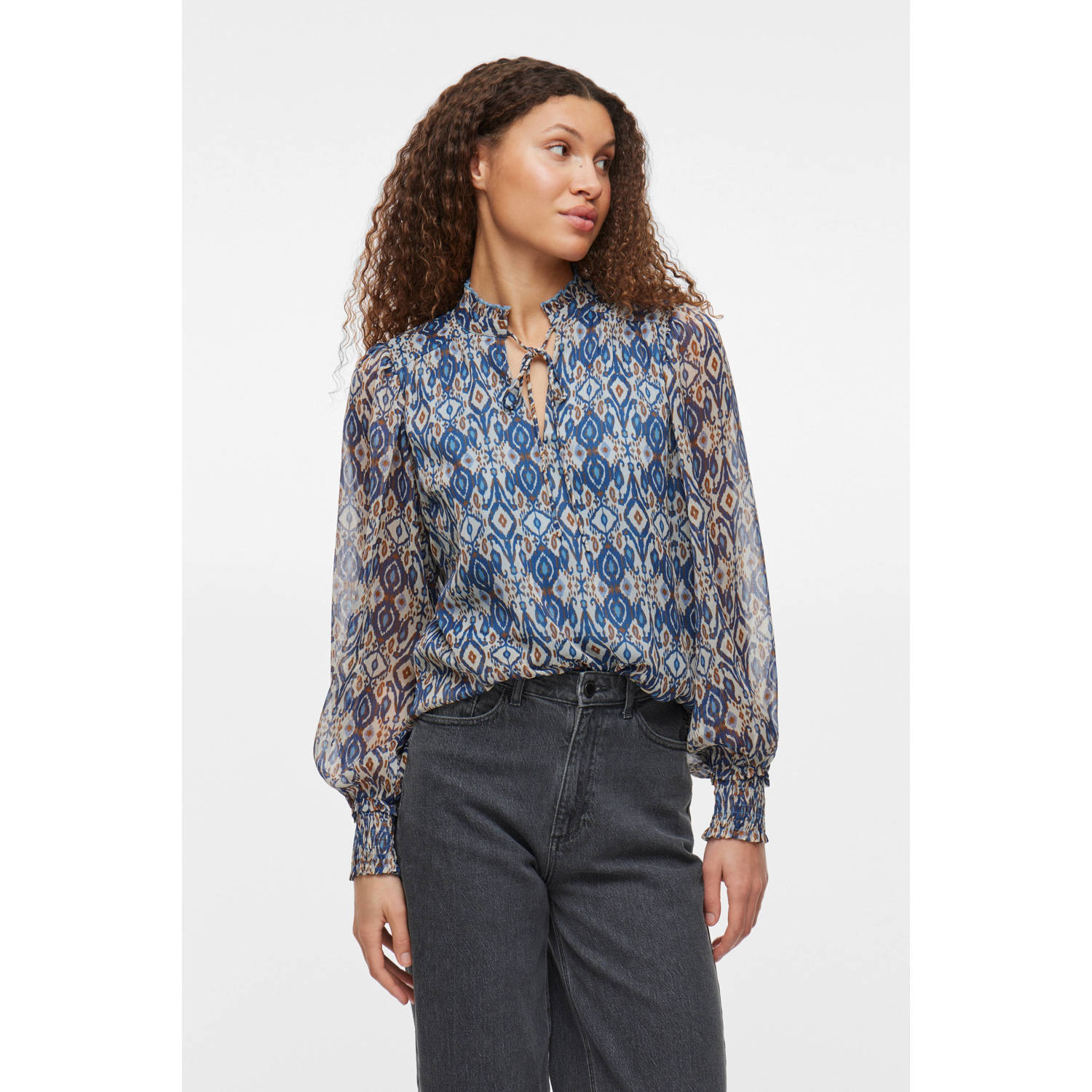 VILA blousetop blauw