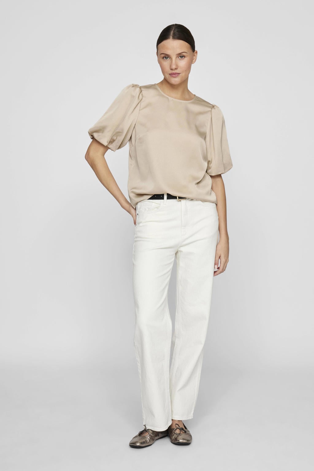 VILA blousetop beige