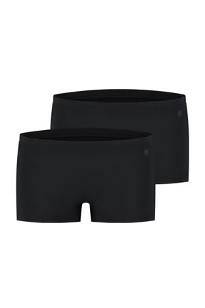 short Amy met bamboe (set van 2) zwart