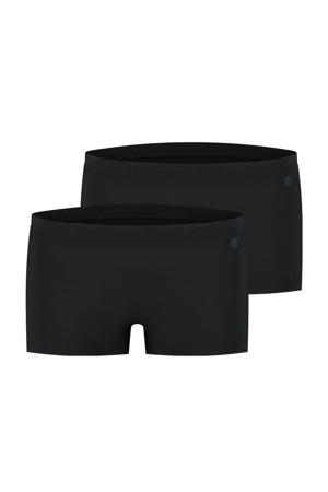 short Amy met bamboe (set van 2) zwart