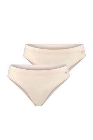 high leg slip Ava met bamboe (set van 2) lichtroze