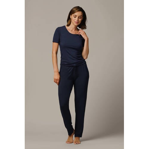 Bamigo bamboe pyjamabroek donkerblauw afbeelding