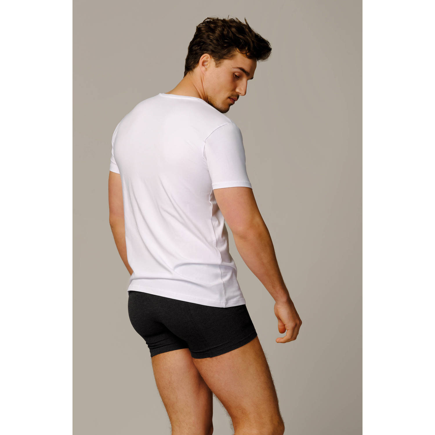 Bamigo ondershirt Johnson (set van 2) wit