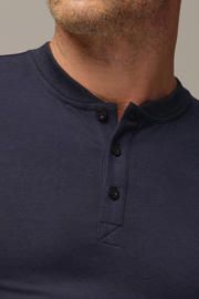 thumbnail: Bamigo pyjamatop met bamboe donkerblauw