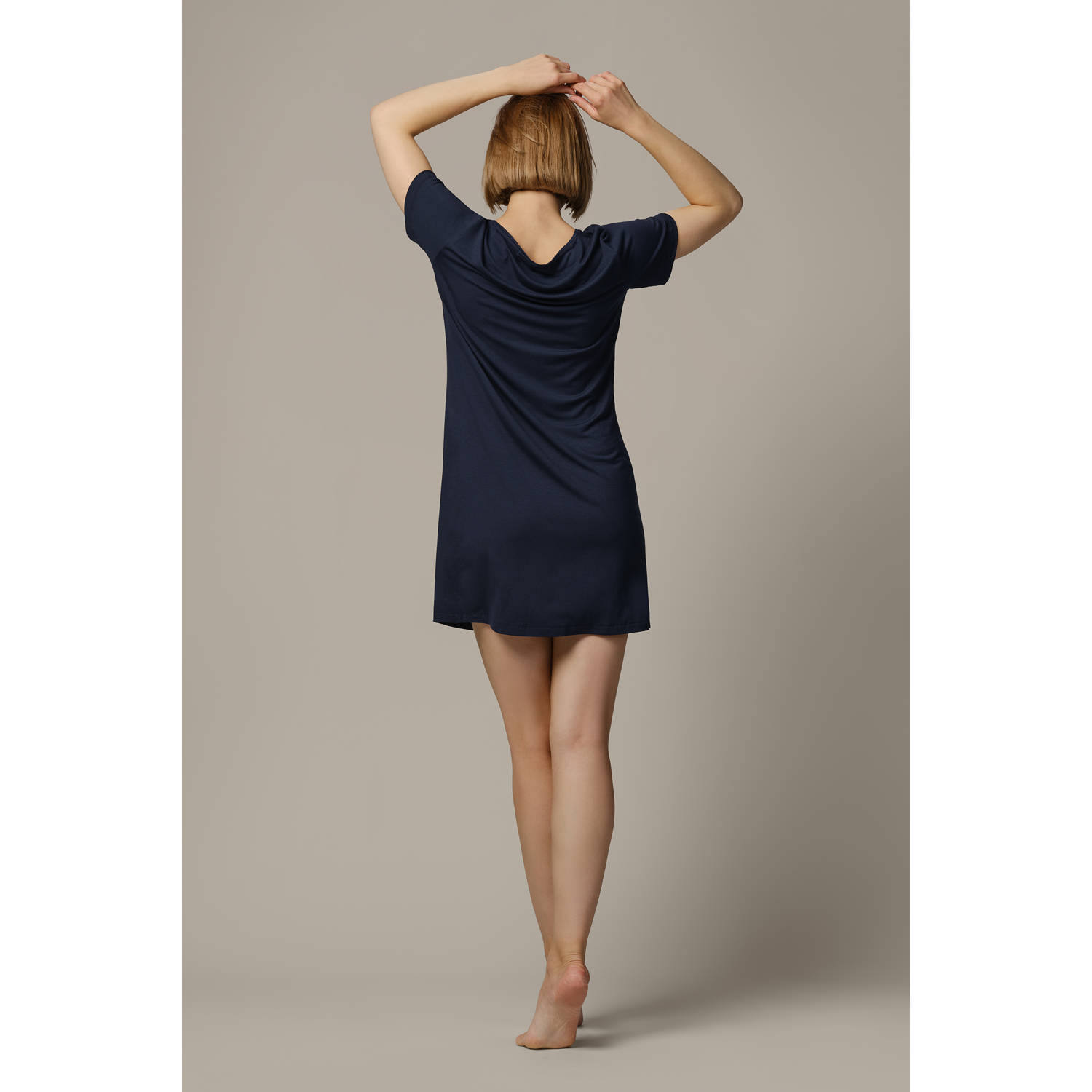 Bamigo nachthemd donkerblauw