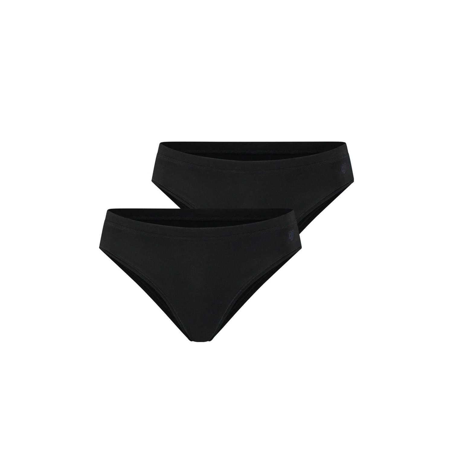 Bamigo high leg slip Ava (set van 2) zwart