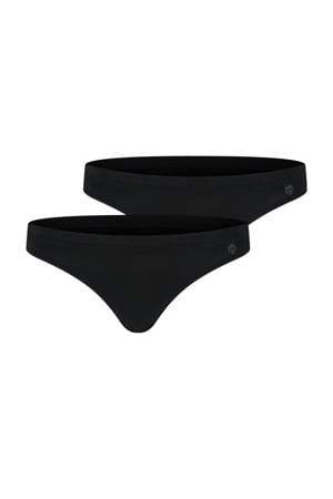 string Miley met bamboe (set van 2) zwart