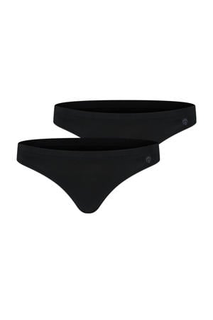 string Miley met bamboe (set van 2) zwart