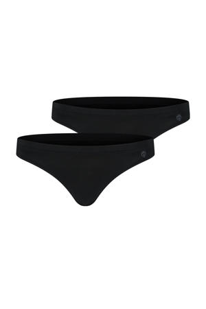 string Miley met bamboe (set van 2) zwart
