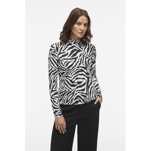 VILA top wit/ zwart afbeelding