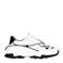 DWRS Bonney  chunky leren sneakers wit/zwart