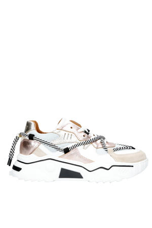Jupiter chunky leren sneakers rosé / jeans