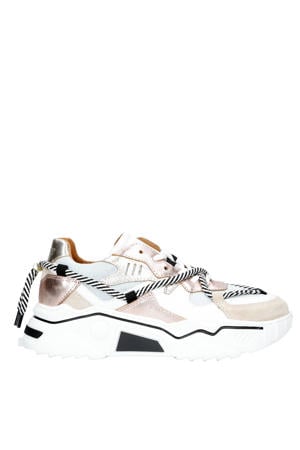 Jupiter chunky leren sneakers rosé / jeans