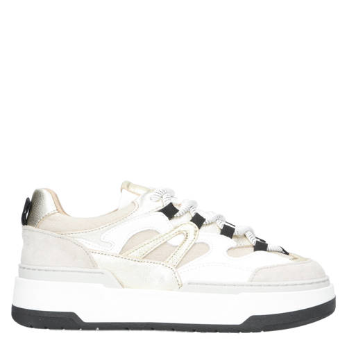 DWRS Walton leren sneakers beige afbeelding