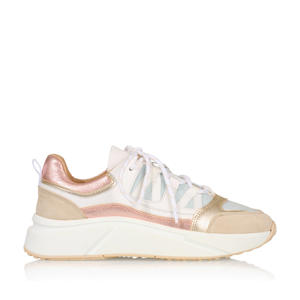 Senja  leren sneakers rosé /denim