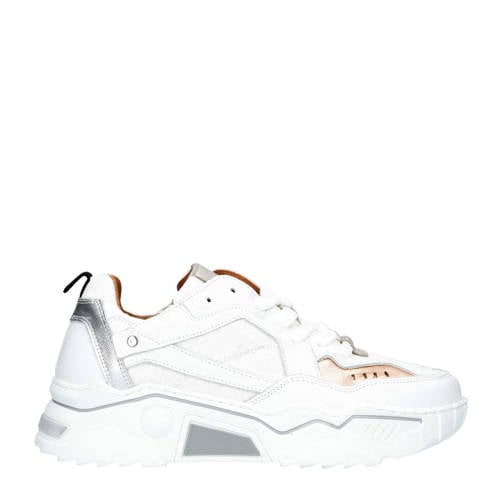 DWRS Pluto chunky leren sneakers rosé/wit afbeelding